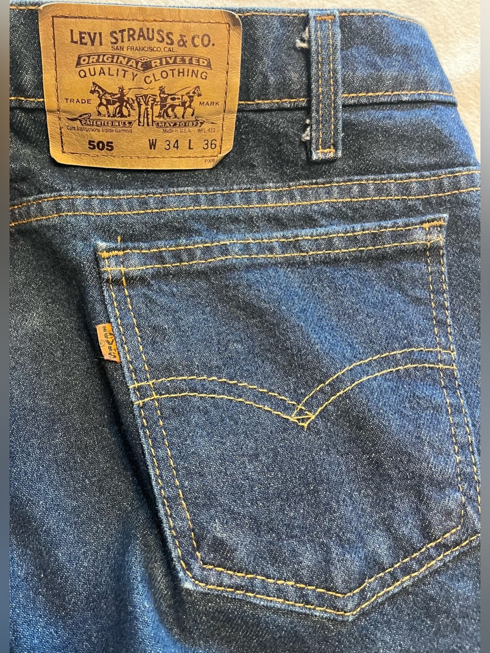 Vintage Levi’s 505 Men’s Jeans 1992 USA Made - Straight Leg Jeans